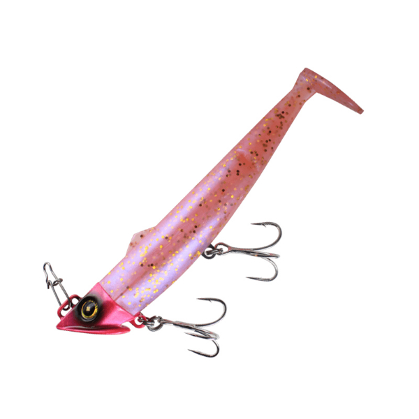 ジャックアイ フリフリシャッド 30g(#05 ピンクグロー金ラメ)